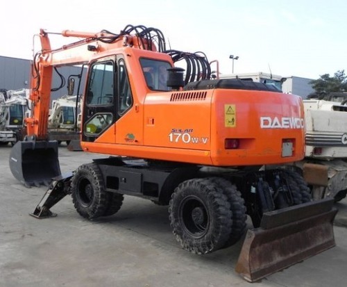 Product picture Daewoo Doosan Solar 170W-V Excavator Operation Owner Maintenance Service Manual