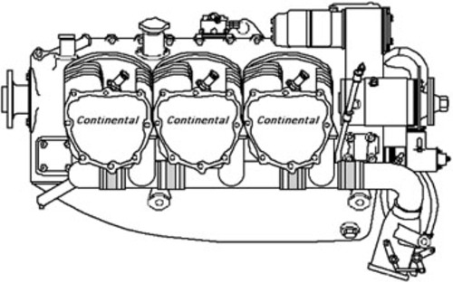 Product picture Continental Aircraft TSIO-470 Series Engine Operator Maintenance Service Manual # 1 Download